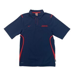 Nike Arizona Wildcats Polo Shirt Men XS Extra Small Navy Blue FitDry Performance